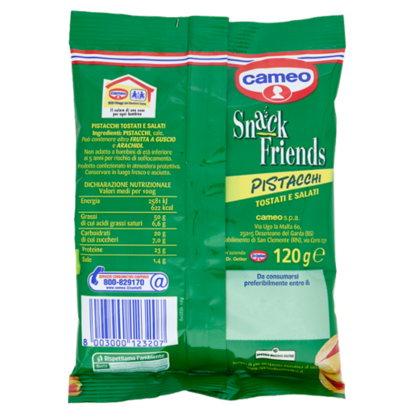cameo Snack Friends Pistacchi 120 g