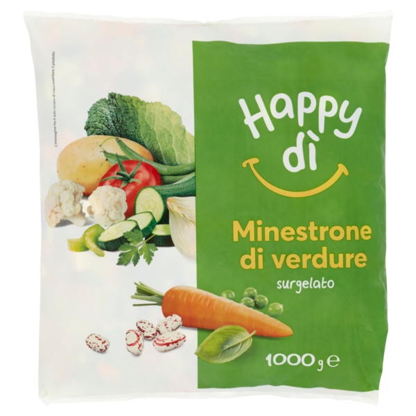 Happy dì Minestrone di Verdure Surgelato 1 kg