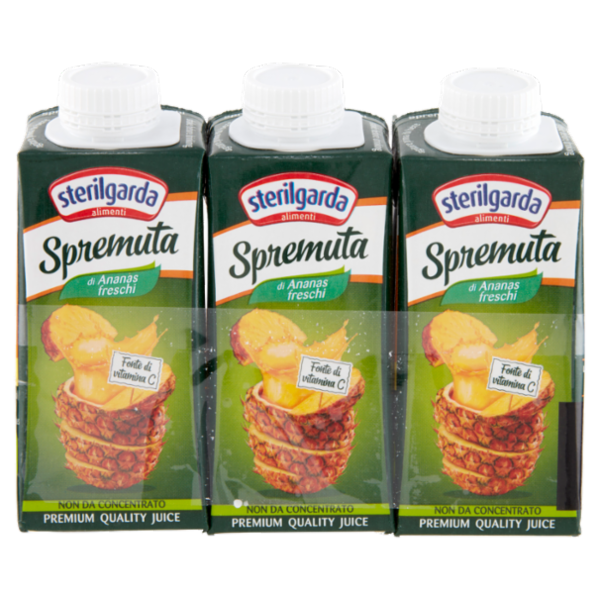 sterilgarda Spremuta di Ananas freschi 3 x 200 ml