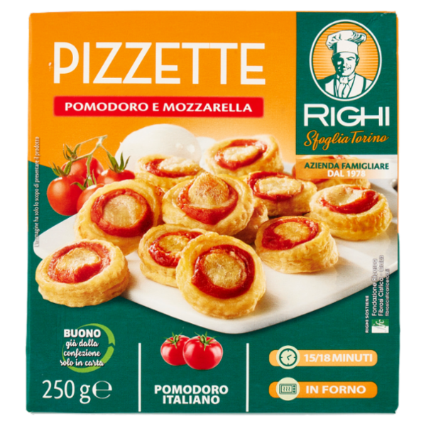 Righi Pizzette Pomodoro e Mozzarella 250 g