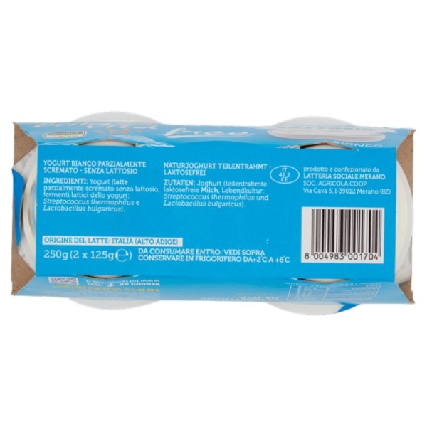 bella vita free Senza Lattosio Bianco 2 x 125 g
