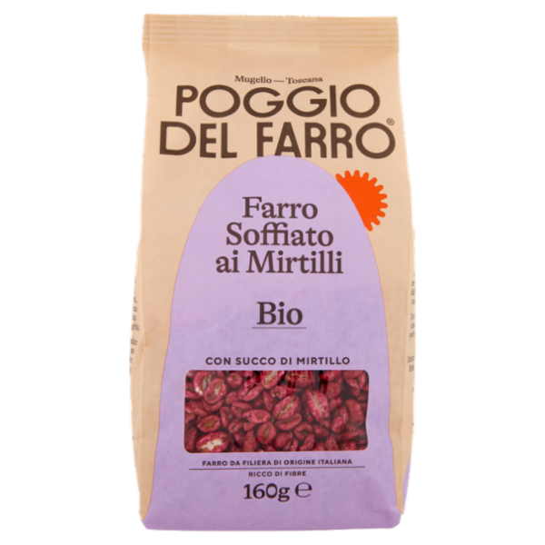 Poggio del Farro Farro Soffiato ai Mirtilli Bio 160 g
