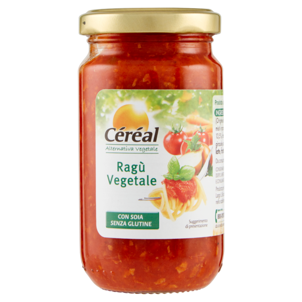 Céréal Alternativa Vegetale Ragù Vegetale con soia e verdure, senza glutine -190 g
