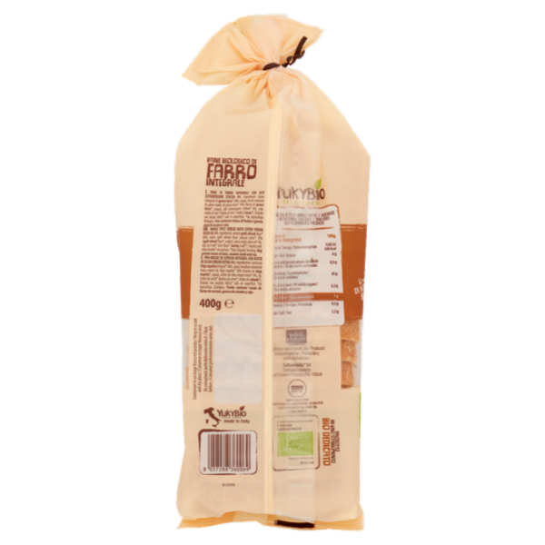 YukyBio A Pasta Madre Pane Biologico di Farro Integrale 400 g