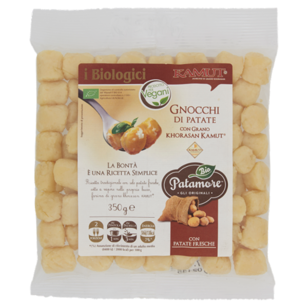 Patamore Bio i Biologici Gnocchi di Patate con Grano Khorasan Kamut 350 g