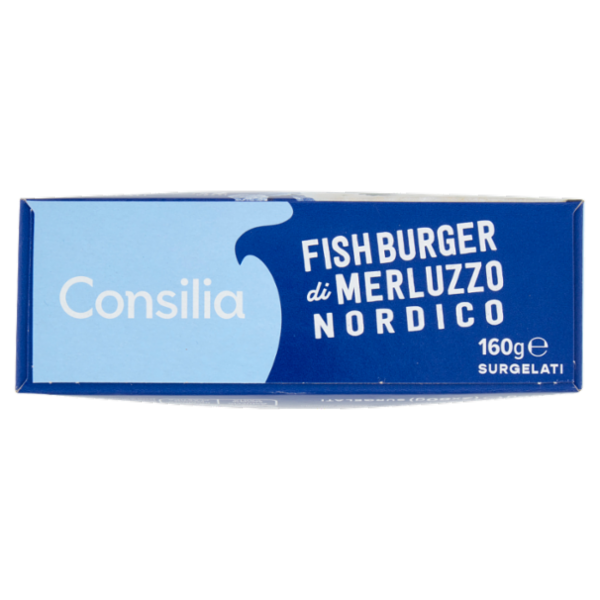 Consilia Fish Burger di Merluzzo Nordico Surgelato 2x80 g