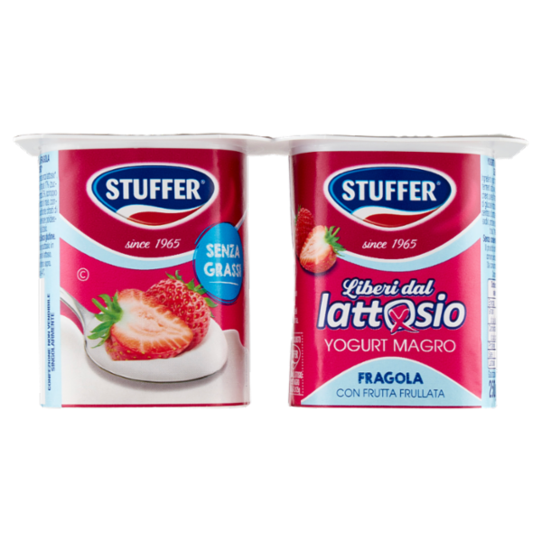 Stuffer Liberi dal lattosio Yogurt Magro Fragola 2 x 125 g
