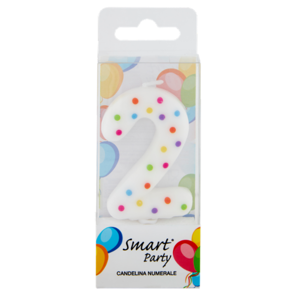 Smart Party Candelina Numerale 2 1 pz