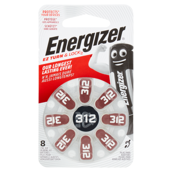 Energizer Ez Turn & Lock 312 8 pz