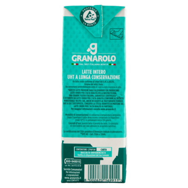 Granarolo Intero UHT a Lunga Conservazione 1 litro