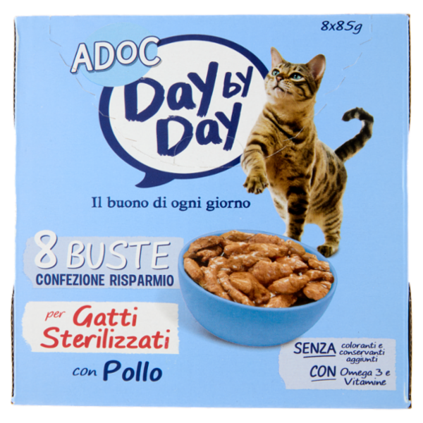 ADoC Day by Day Sterilized con Pollo 8 x 85 g