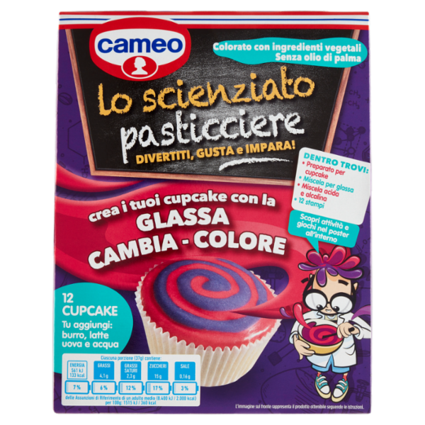 cameo Lo scienziato pasticciere cupcake con la Glassa Cambia - Colore 4 buste 295 g