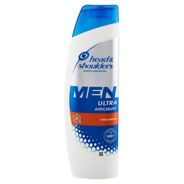 Head & Shoulders Shampoo Antiforfora Uomo, Men Ultra Anticaduta con Caffeina 225 ml