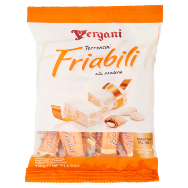 Vergani Torroncini Friabili alla mandorla 130 g