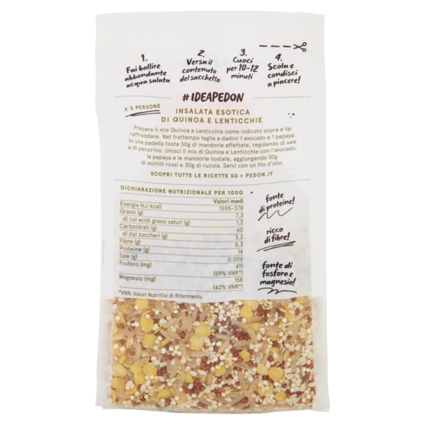 pedon I Salvaminuti Quinoa e Lenticchie con semi di sesamo 250 g