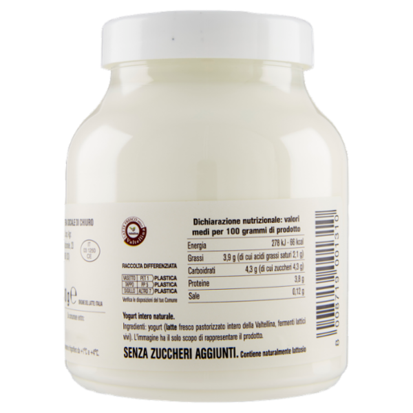 AlpiYò Yogurt di Valtellina Intero Naturale 500 g