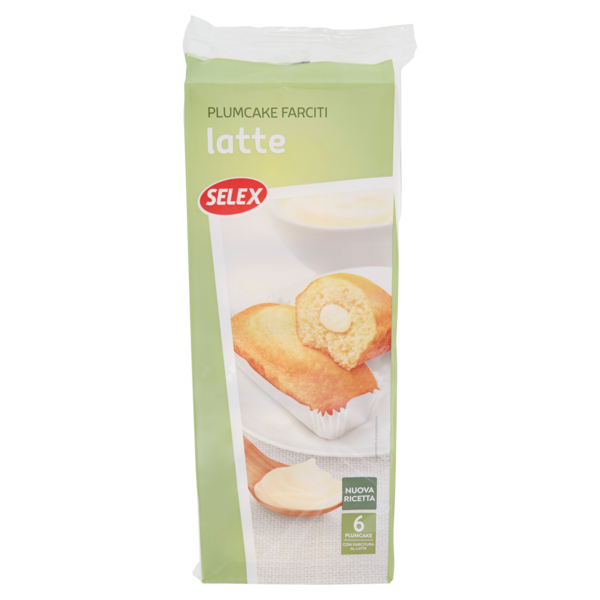 Selex Plum Cake con Crema al Latte 6x42 g