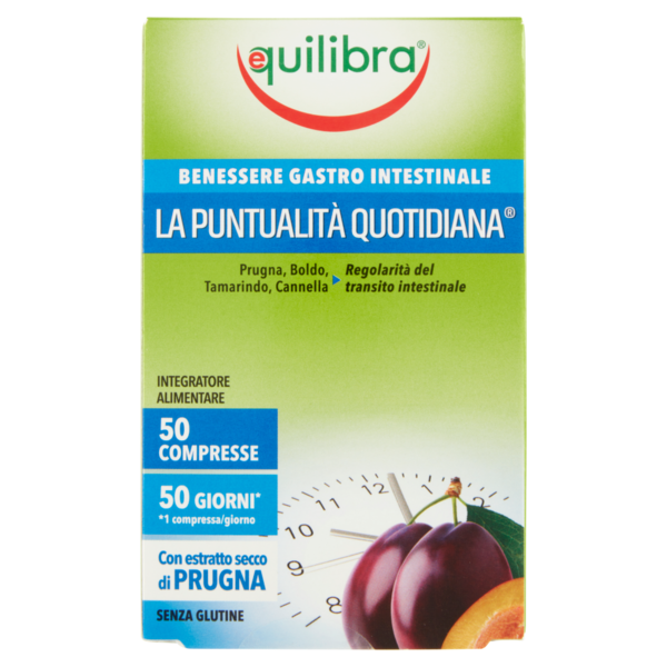 equilibra Benessere Gastro Intestinale la Puntualità Quotidiana 50 compresse 6,25 g