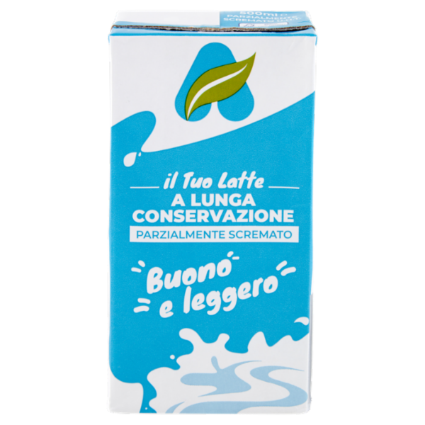 Centrale del Latte Alessandria e Asti il Tuo Latte a Lunga Conservazione Parzialmente Scremato 500ml