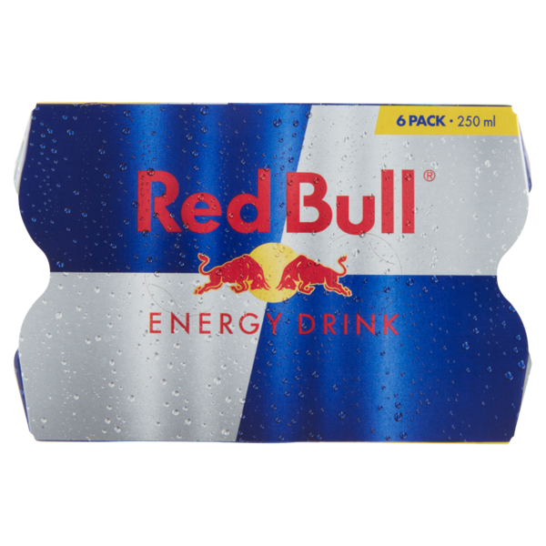 Red Bull Energy Drink, 250 ml (6 Lattine)