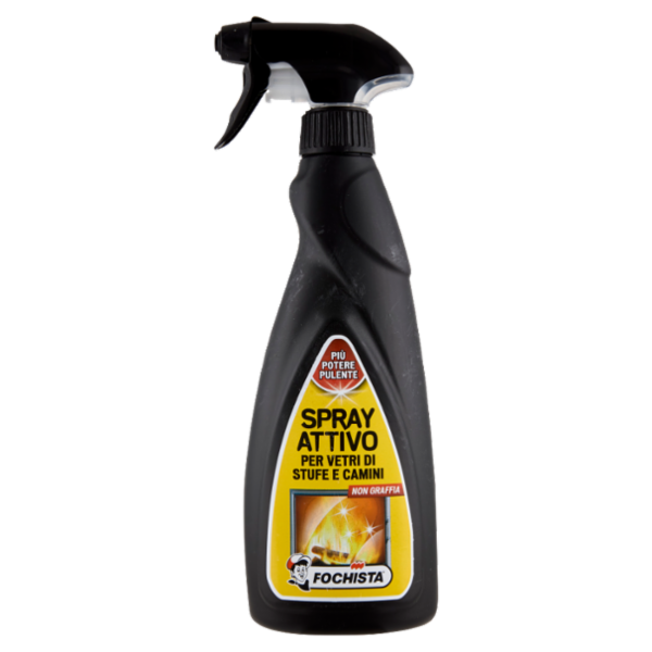 Fochista Spray Attivo per Vetri di Stufe e Camini 500 ml