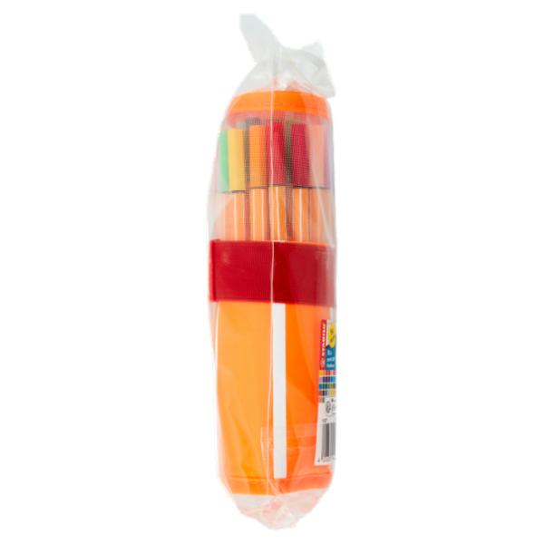 STABILO point 88 penna fineliner - rotolo da 30 pz. con 5 fluo