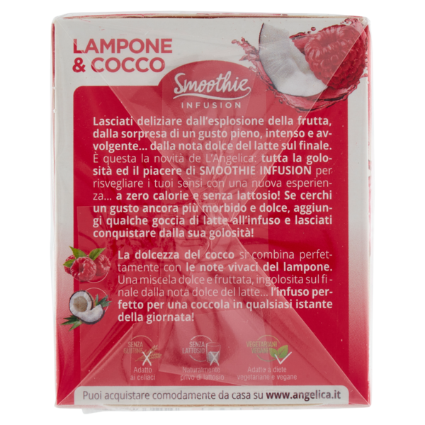 L'Angelica Smoothie Infusion Lampone & Cocco 15 Filtri 29,25 g