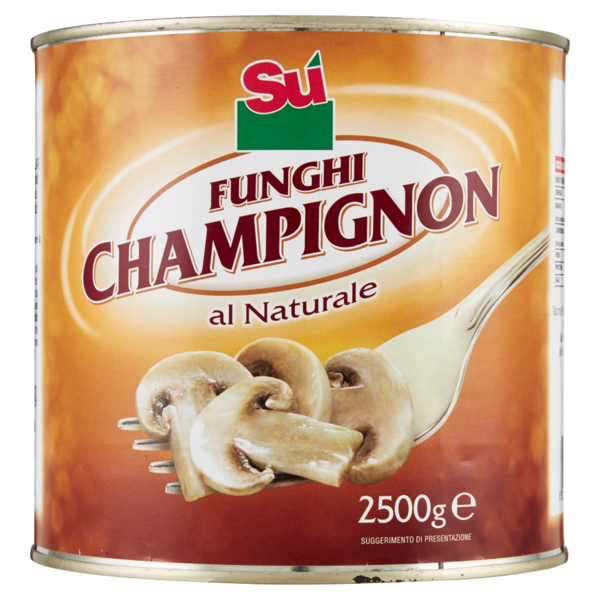 Sù Funghi Champignon al Naturale 2,5 kg