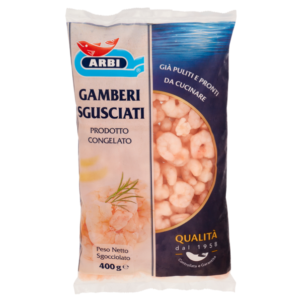 Arbi Gamberi Sgusciati Prodotto Congelato 400 g