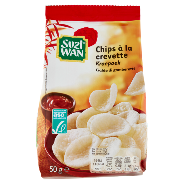 Suzi Wan Cialde di gamberetti 50 g
