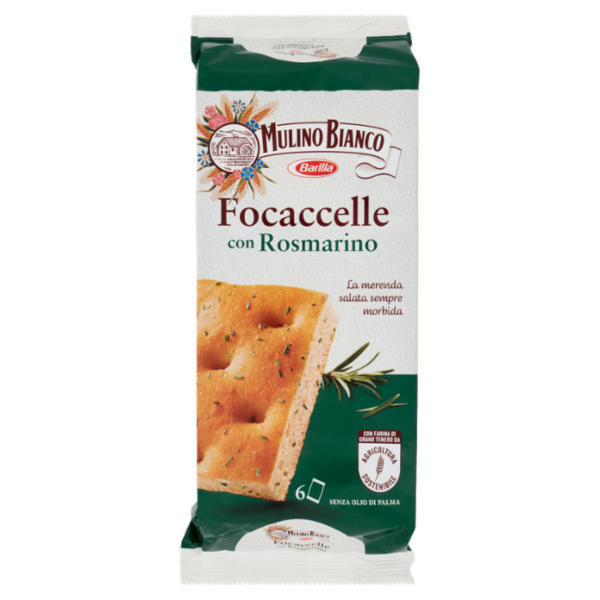 Mulino Bianco Focaccelle Rosmarino Merenda Salata 198g