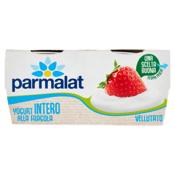 parmalat Yogurt Intero alla Fragola Vellutato 2 x 125 g
