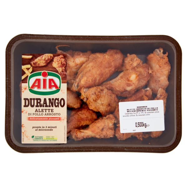 Aia Durango Alette di Pollo Arrosto delicatamente piccanti 0,500 kg