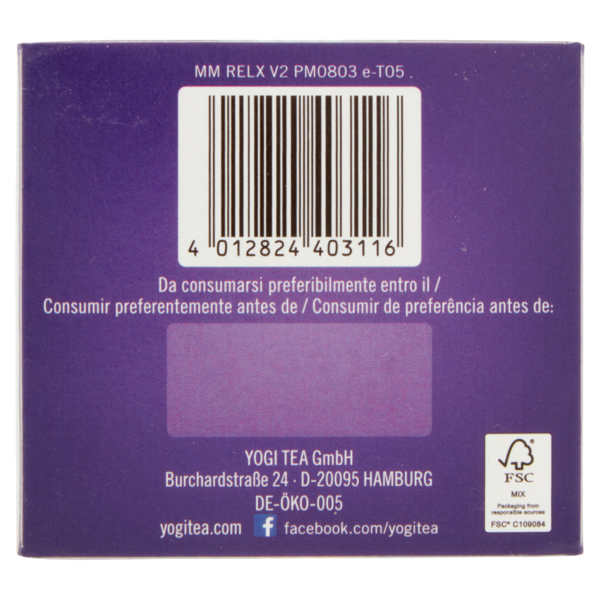 Yogi Biologico Equilibrio e Serenità 12 x 1,8 g