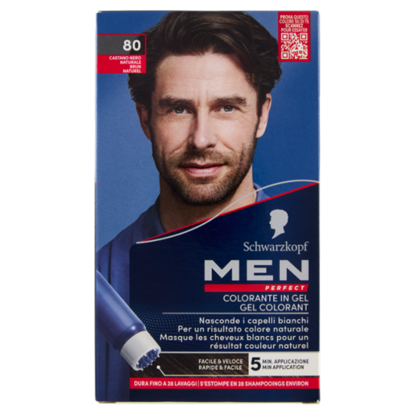 men Perfect Colorante in Gel 80 Castano Nero Naturale