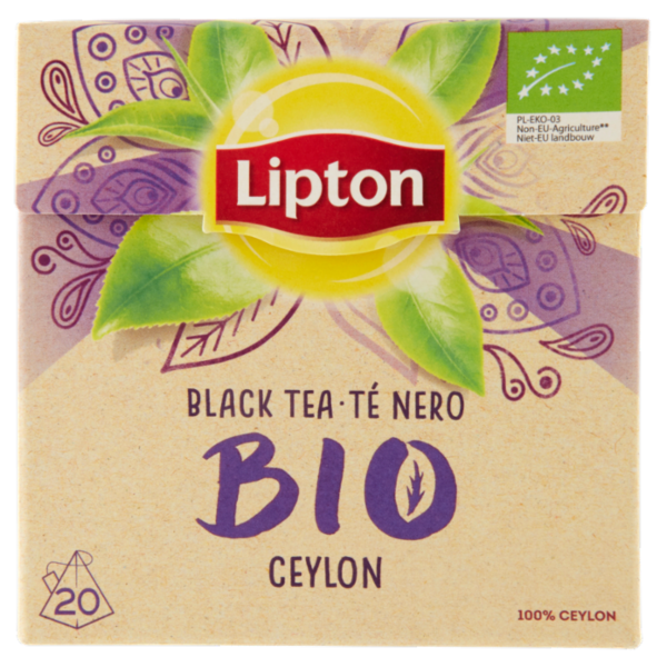 Lipton Té Nero Bio Ceylon 20 Filtri 36 g