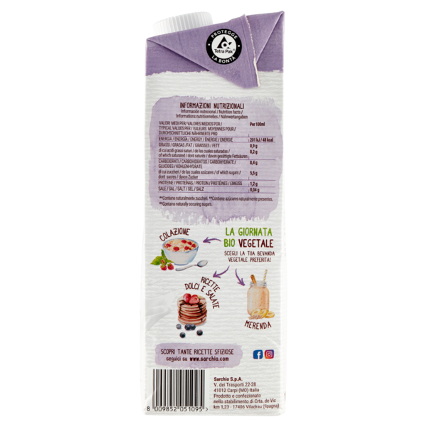 Vital nature Bio bevanda Avena 1000 ml