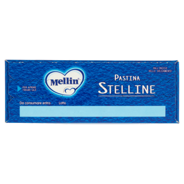 MELLIN Pastina 100% Naturale Stelline con farina Grano Tenero 320 g