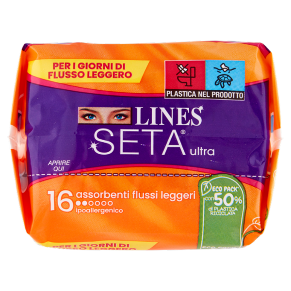 Lines Seta ultra flussi leggeri 16 pz