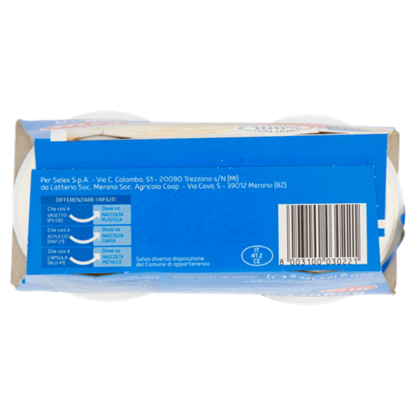 Selex Yogurt Intero Albicocca con Frutta in Pezzi 2x125 g