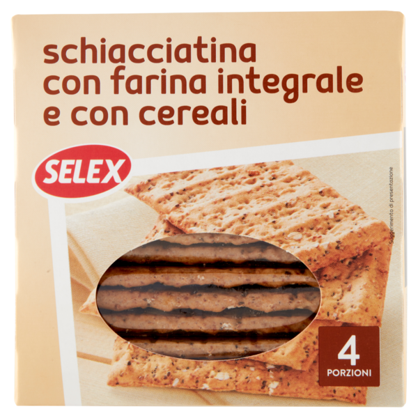 Selex Schiacciatina Integrale ai Cereali 4 Porzioni da 36 g 140g