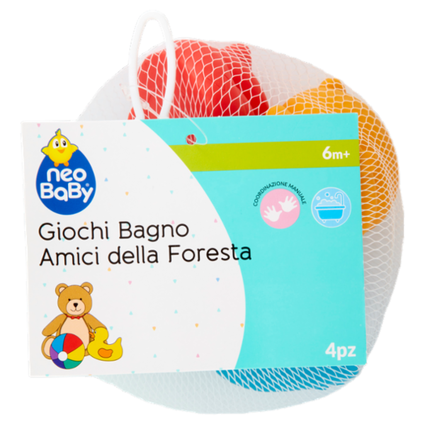 neo Baby Giochi Bagno Amici della Foresta 6m+ 4 pz