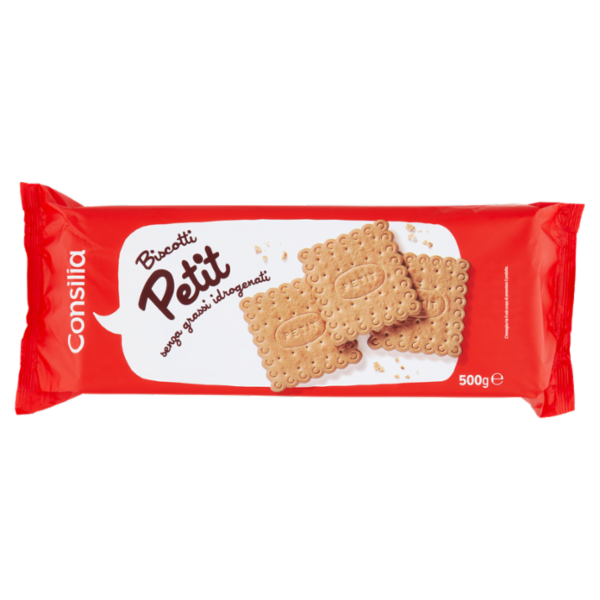 Consilia Biscotti Petit in Confezioni Salvafreschezza 500 g