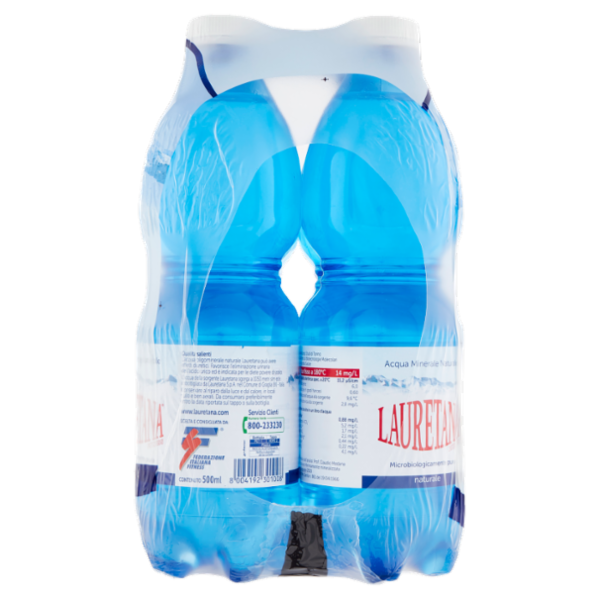 Lauretana Acqua Minerale Naturale 6 x 500 ml