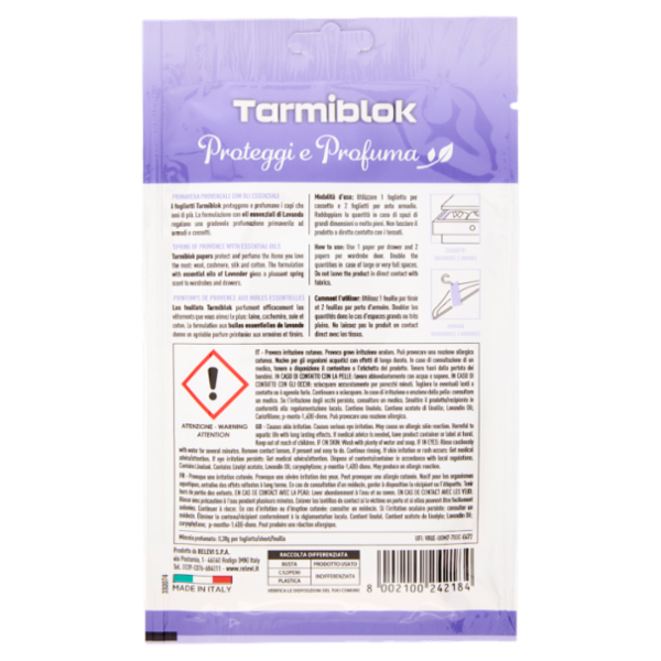 Relevi Tarmiblok Proteggi e Profuma Primavera Provenzale per armadi e cassetti 12 pz