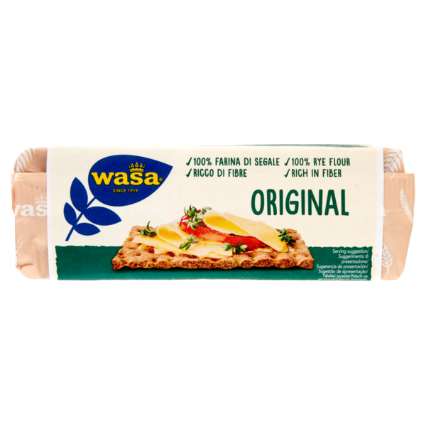 Wasa Original Cracker con 100% Farina di Segale Ricchi di Fibre 275g