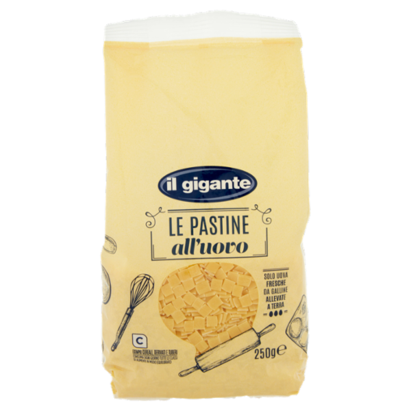 IL GIGANTE le Pastine all'uovo Quadrucci N.49 250 g