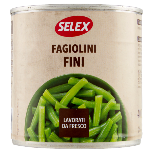Selex Fagiolini Fini Lessati 400 g