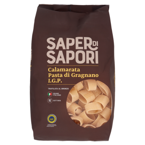 Selex Saper di Sapori Pasta di Semola di Gragnano I.G.P. Calamarata 500 g
