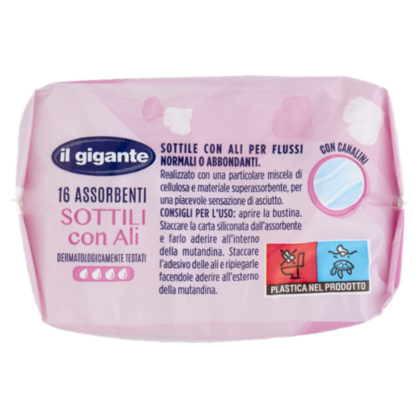 IL GIGANTE Assorbenti Sottili con Ali 16 pz